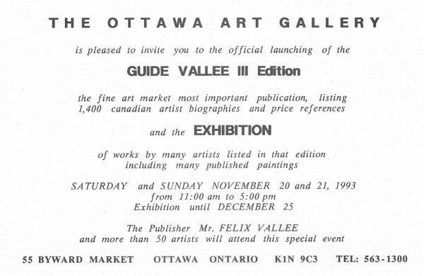 Guide Vallee - artist guide
